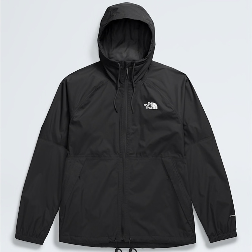 Men’s Black North Face Antora Rain Jacket, XL